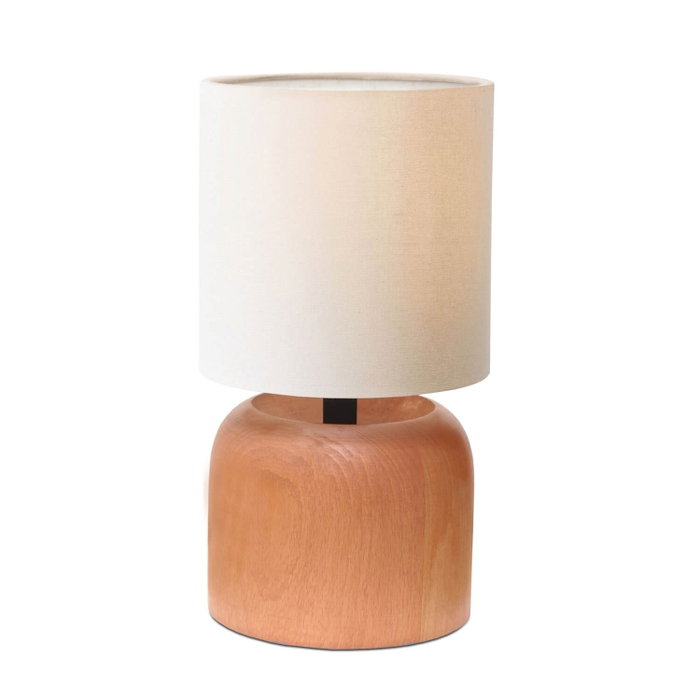 Opviq Lámpara de sobremesa de madera en beige y crema Opviq Lámpara de sobremesa de madera en beige y crema